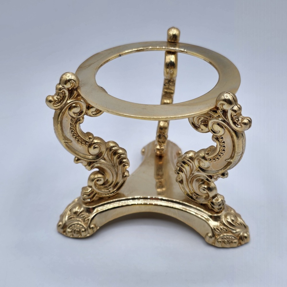 Godinger Art Sphere Display Stand Large Gold over Silver Brass Goldtone Unknown